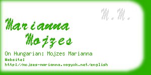 marianna mojzes business card